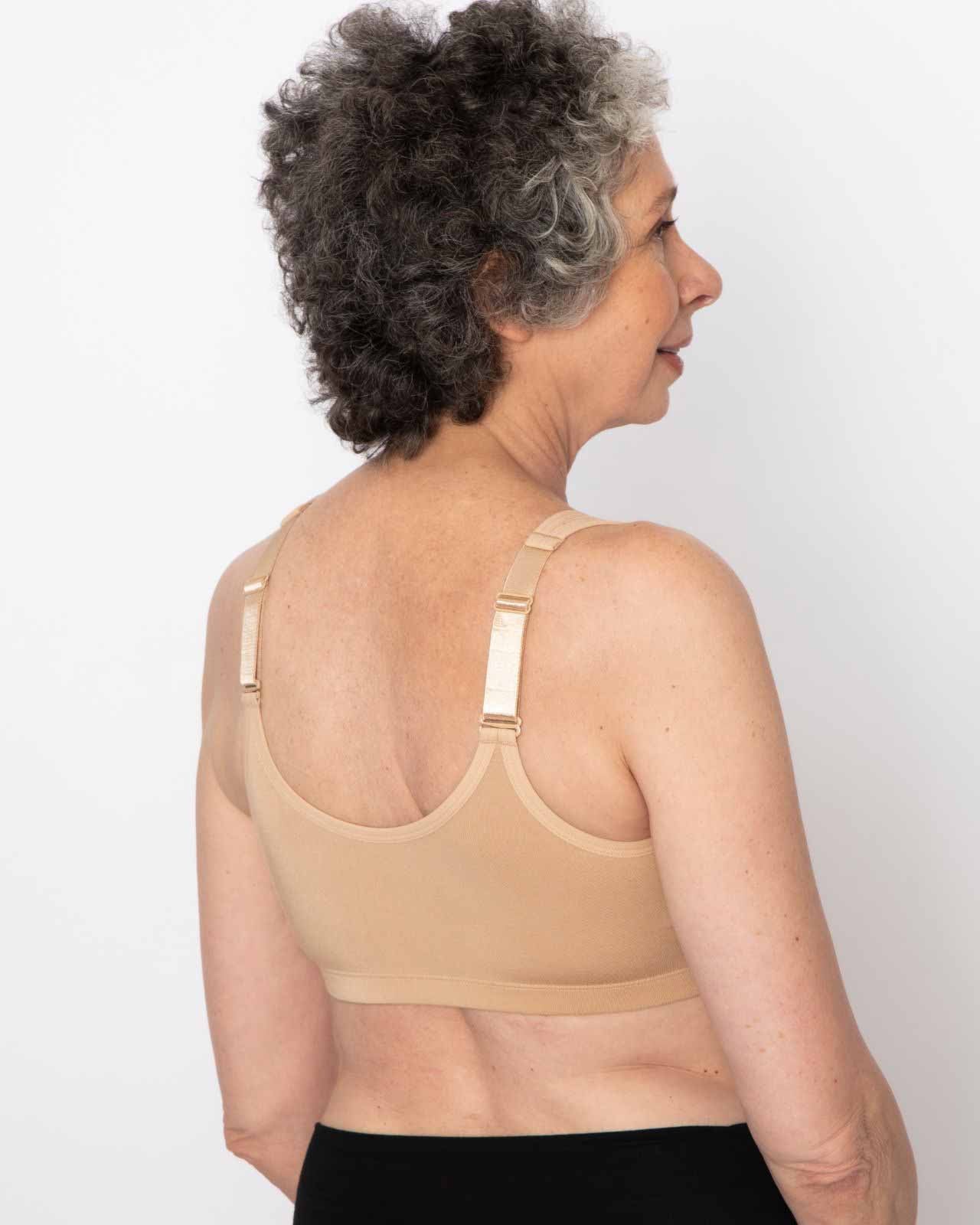 Rora Post-Surgery Front Close Pocketed Bralette