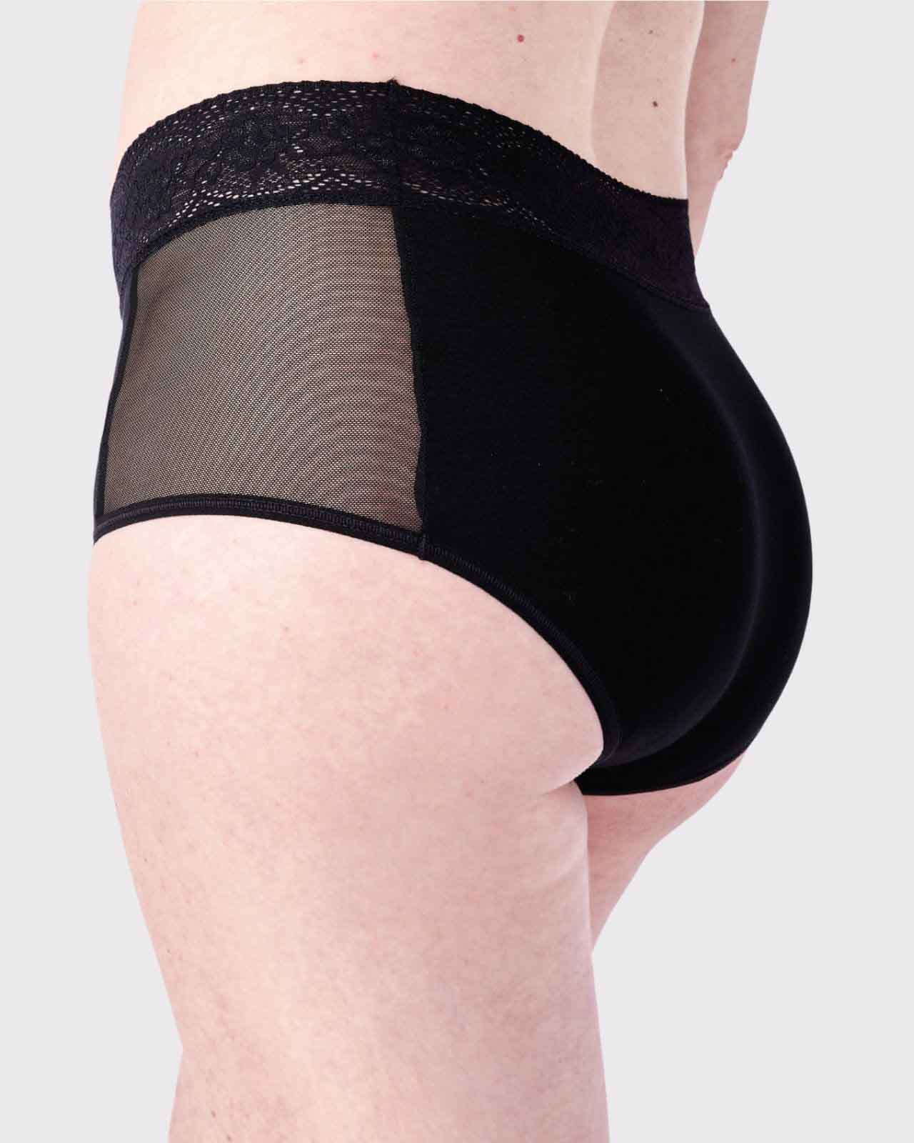 High waist keyhole panties Soft mesh sheer lingerie Women's sexy