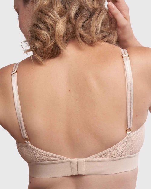 LUXRUB Sexy Satin Mastectomy Bra for Women Breast Reconstruction