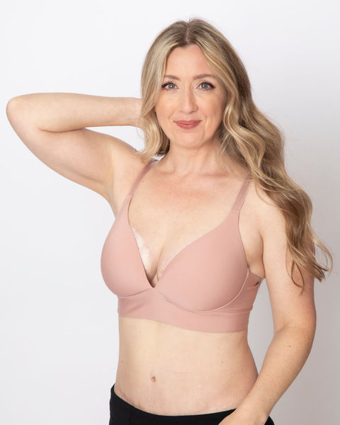 Post Surgical Comfortable Compression Front Closure Bra for Breast  Augmentation Implants Mastectomy Reconstruction Champagne -  Canada