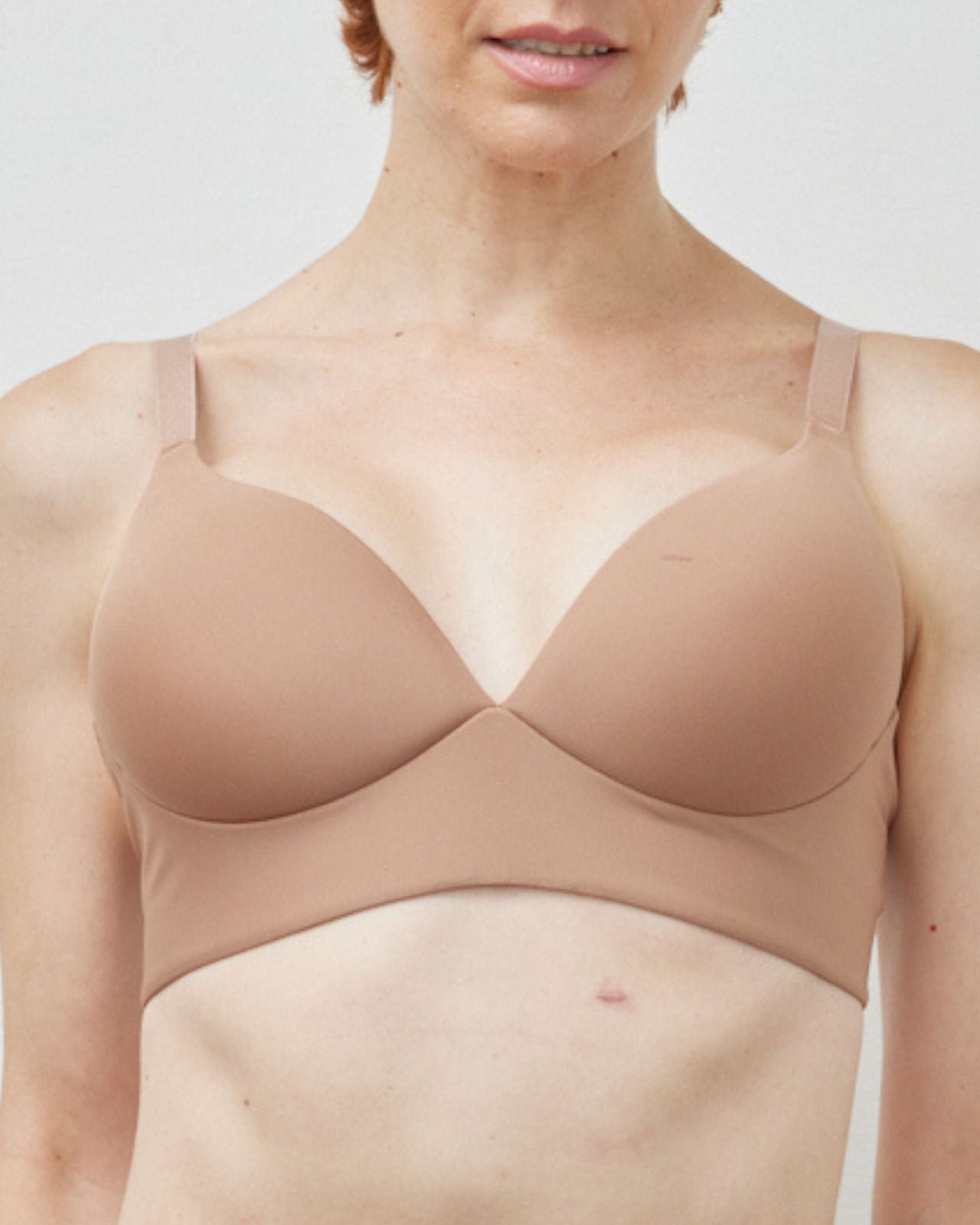 Trishnaa Daily Bra Non Padded Wire Free High Coverage Moulded Cup (Skin-34C)
