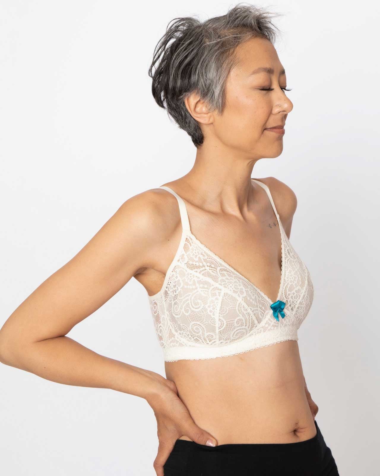 Buy A-E White Recycled Lace Full Cup Comfort Bra 40DD | Bras | Argos