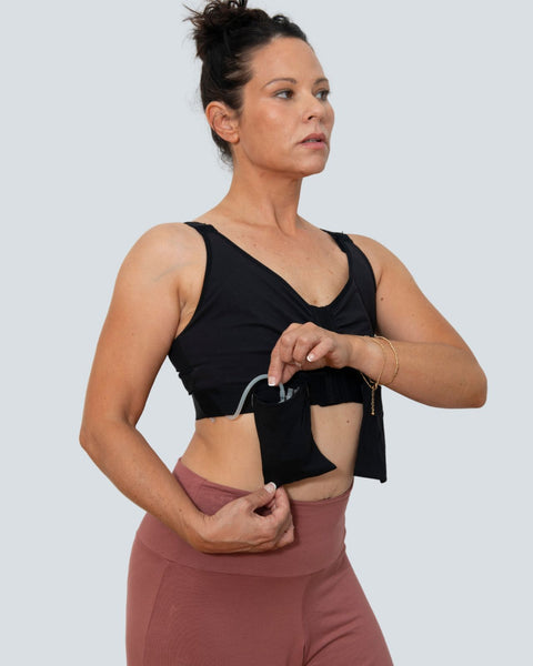Polreta Mastectomy Bra with Pockets for Breast Prosthesis Women Everyday Bra,  Black, 40B : : Clothing, Shoes & Accessories